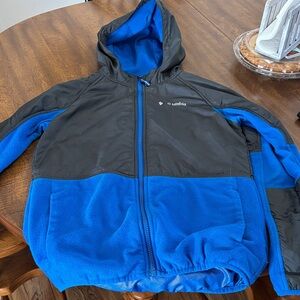 Columbia Black and Blue Hooded Jacket